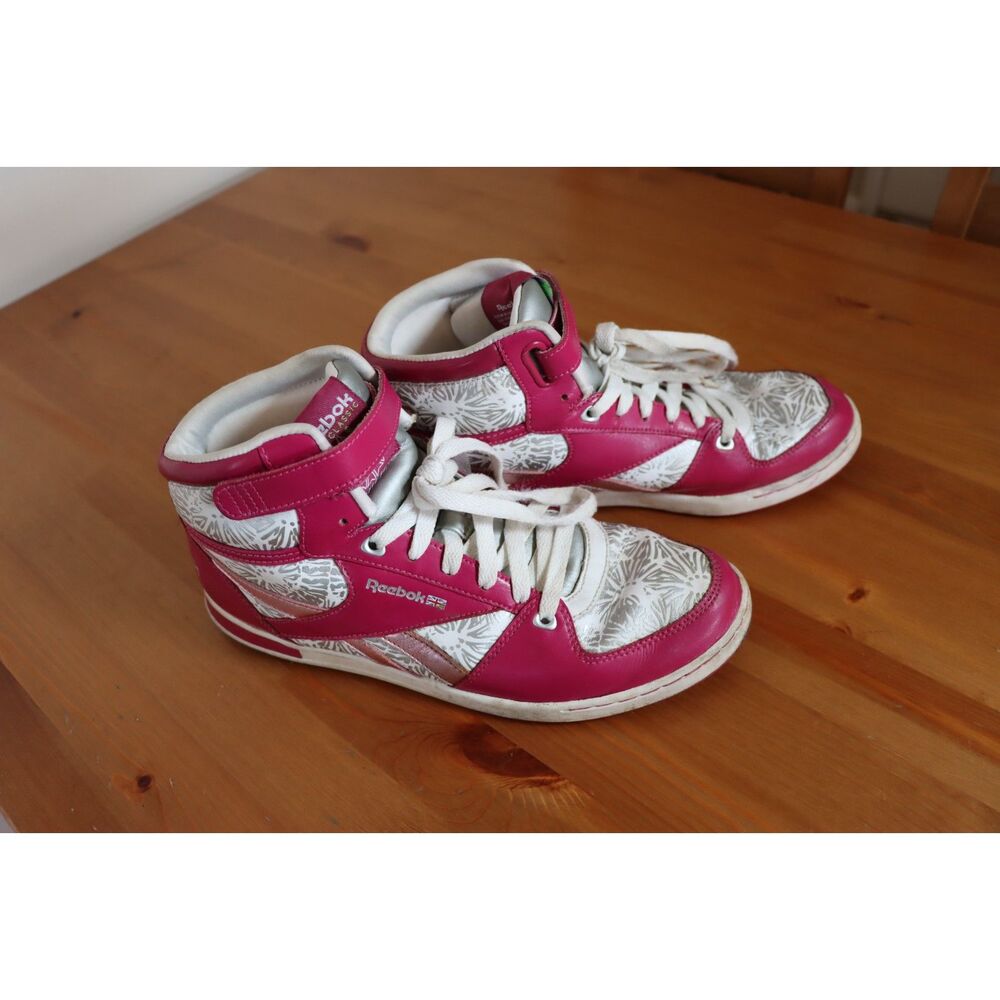 Reebok Freestyle Hi Floral High-Top Union Jack Classic Shoes